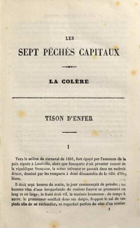 Les sept péchés capitaux, [2]. La colère