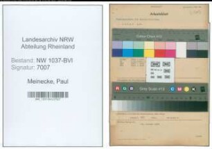 Entnazifizierung Paul Meinecke , geb. 05.02.1902 (Angestellter)