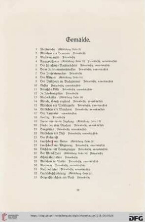 Gemälde (Nr.1-70)