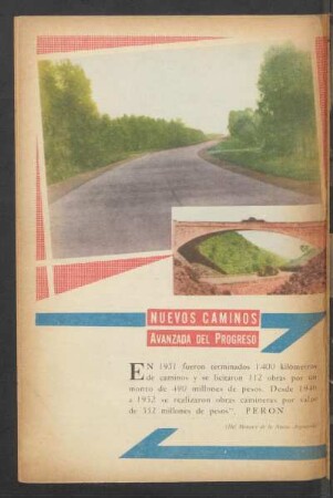 Nuevos caminos avanzada del progreso - [Ilustración]