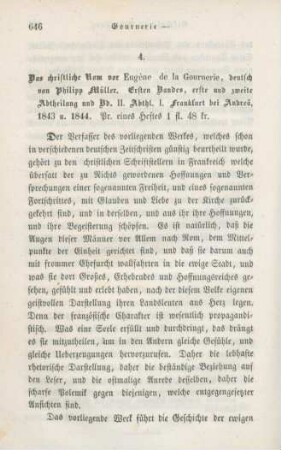 646-649 [Rezension] Müller, Philipp, Das christliche Rom vor Eugène de la Gournerie