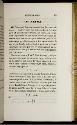 VII. Lecon.