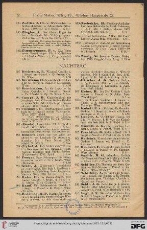 Nachtrag (Nr. 887 - 910]