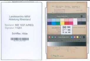 Entnazifizierung Hilde Schiffler , geb. 10.05.1901 (Postassistentin)