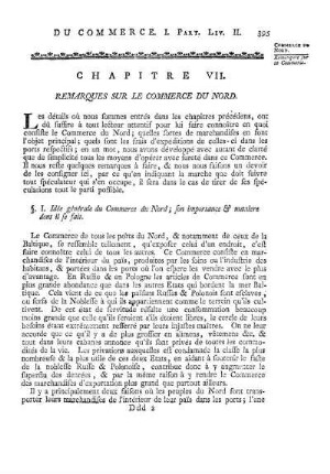 Chapitre VII. Remarques Sur Le Commerce Du Nord