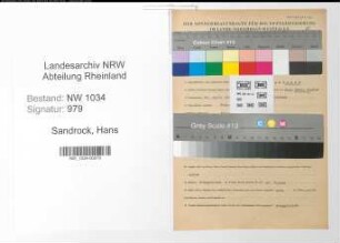 Entnazifizierung Hans Sandrock , geb. 20.04.1913 (Major)