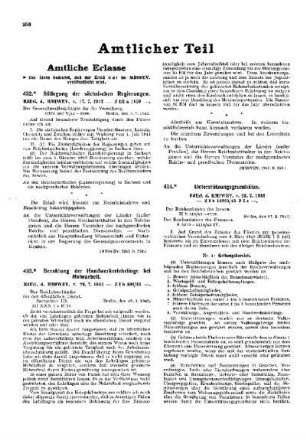 Stillegung der sächsischen Regierungen : [Allgemeine Verwaltungssachen] ; [Für das Reich] ; [Amtliche Erlasse] ; [Amtlicher Teil]