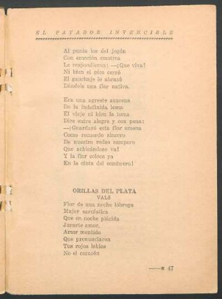 Orillas del Plata : Vals