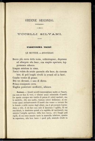 Undicesima Tribù. Le Miotere. - Myoteres.