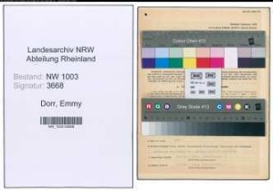 Entnazifizierung Emmy Dorr , geb. 23.06.1888 (Verwaltungsangestellter)