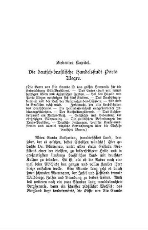 Siebentes Kapitel. Die deutsch-brasilische Handelsstadt Porto Alegre