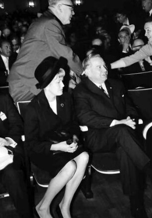 16. Tagung 1966 Mediziner: vorn: Frau Steurer, A. Goppel, hinten Werner Forßmann