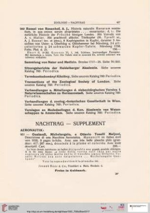 Nachtrag (Nr. 961-1000)