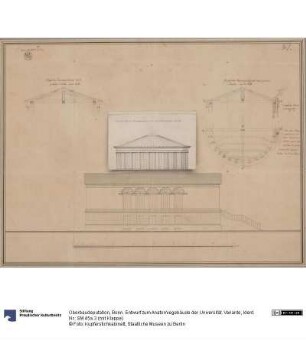 Bonn. Entwurf zum Anatomiegebäude der Universität. Variante