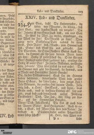 XXIV. Lob- und Danklieder.