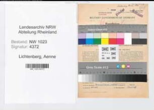 Entnazifizierung Aenne Lichtenberg , geb. 04.10.1897 (Postsekretaer)