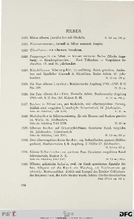 Silber (Nr. 1320-1434)