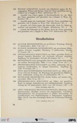 Metallarbeiten (Nr. 253-278)