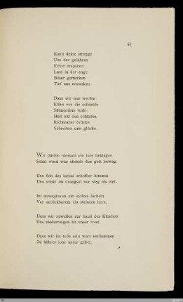 Wir dürfen niemals ein loos beklagen