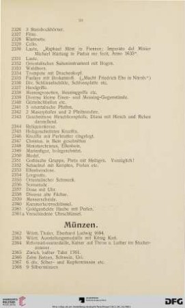Münzen (Nr. 2362-2369)