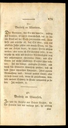39. Beulwitz an Albertinen.