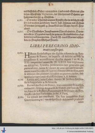 Libri Peregrino Idiomate conscripti.