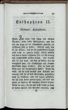 Euthyphron II.