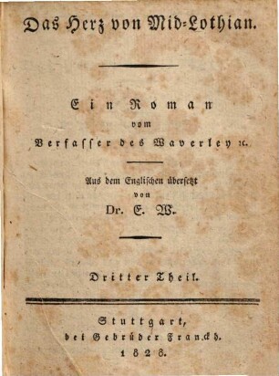 Das Herz von Mid Lothian : ein Roman, 3