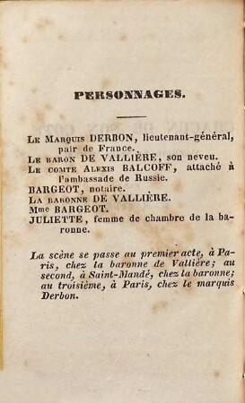 Chacun de son coté : [comédie en trois actes]