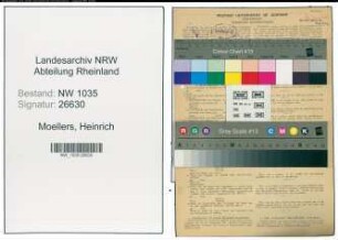 Entnazifizierung Heinrich Moellers , geb. 25.03.1887 (Bergmann)