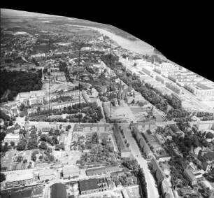 Innenstadt von Frankfurt/Oder : Blickrichtung Nordosten