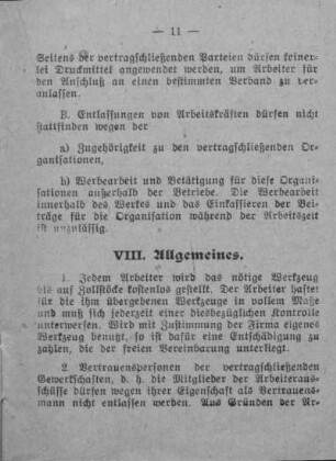 VI. Schlichtung von Streitigkeiten.