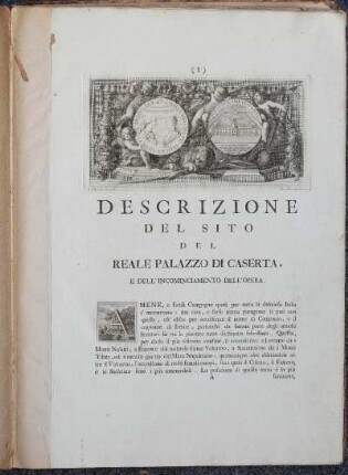 Descrizione de sito del Reale Palazzo di Caserta