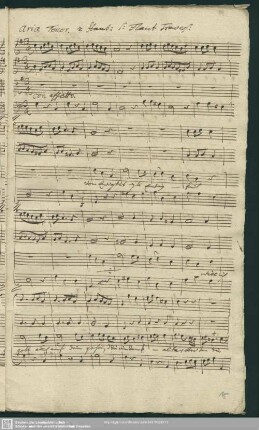 Aria Tenor: Von Ewigkeit zu Ewigkeit