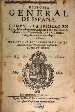 Historia general de España. 1