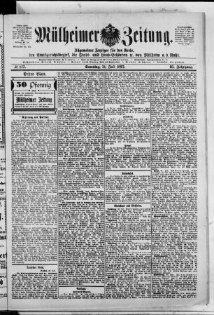 Mülheimer Zeitung. 1894-1933