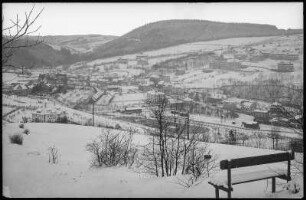 Bad Gottleuba. Blick auf Gottleuba im Winter
