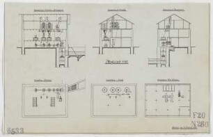Technische Zeichnung : [Projekt zum Umbau einer Mühle für den Auftraggeber Karl Rimpler in Dembiohammer