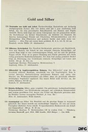 Gold und Silber (Nr. 229-238)