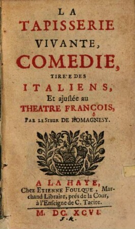 La Tapisserie vivante : Comedie
