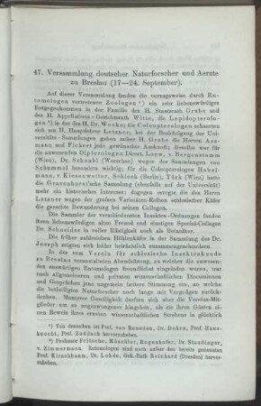 47. Versammlung deutscher Naturforscher und Aerzte zu Breslau (17-24. September)
