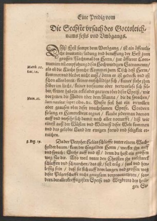 Die Sechste ursach des Gottsleichnam fests und Umbgangs.