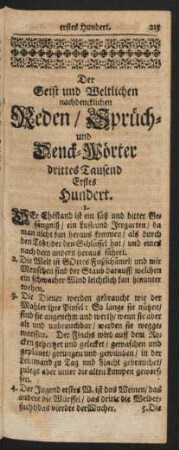 Erstes Hundert