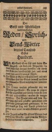 Erstes Hundert