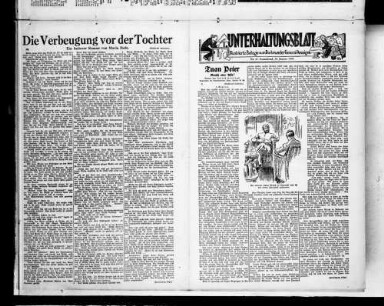 Front page of a newspaper