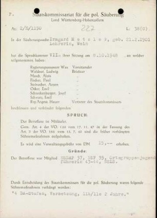 Metzler, Irmgard