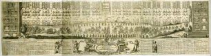 WHK 6 Ungarisch-Türkischer Krieg von 1683-1699 bis zum Frieden von Carlow: Kaiserliche Truppen gegen die Türken im Feldlager bei Preßburg an der Donau mit Auflistung der Offiziere der Kavallerie und der Infantrie, 6. Mai 1683