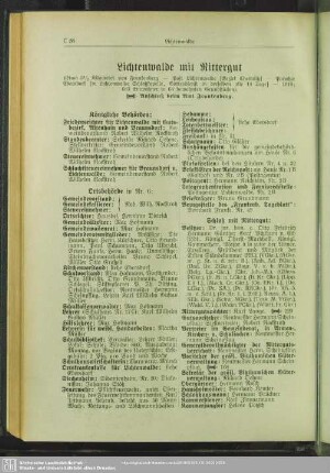 Lichtenwalde mit Rittergut