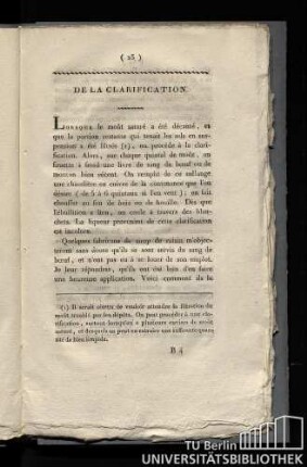 De la clarification