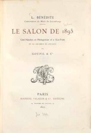 Paris Salon de ..., 1895